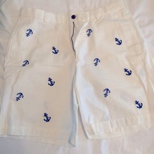 Brooks Brothers white pattern shorts, size 36